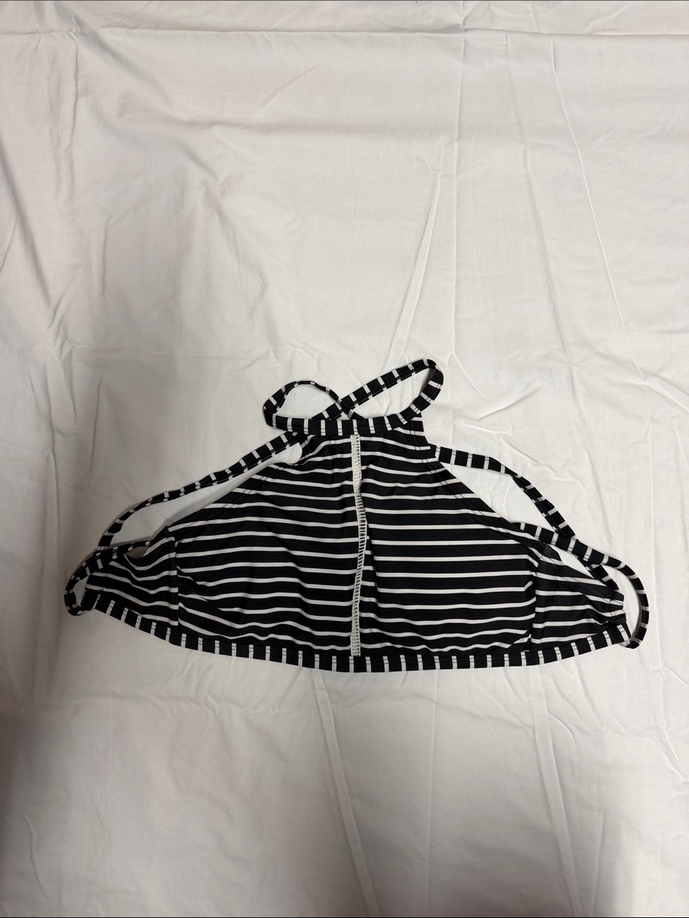 Striped bikini top